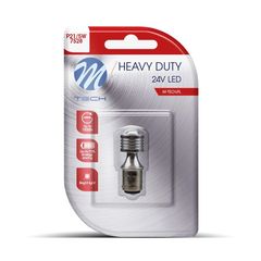 P21/5W 24V BAY15d 4xHP LED CAN-BUS ΛΕΥΚΟ HEAVY DUTY BLISTER M-TECH - 1 Τεμ.