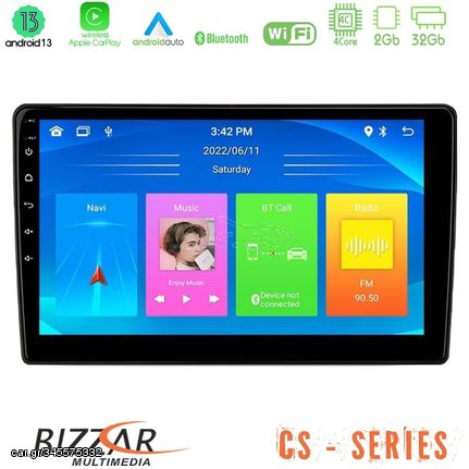 Bizzar CS Series 4Core Android13 2+32GB Opel Astra/Corsa/Antara/Zafira Navigation Multimedia Tablet 9 (Μαύρο Χρώμα) | Pancarshop