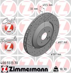 Δισκόπλακα  FORMULA Z BRAKE DISC