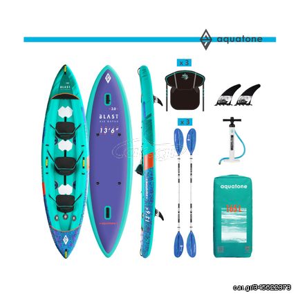 BLAST RECREATIONAL KAYAK / 3-PERSON (AQUATONE)