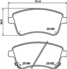 ΤΑΚΑΚΙΑ ΕΜΠΡΟΣ KIA VENGA 2010+ 581011PA00 , SP1515 , 25184 , 25185 , 25186 , D11251M , MDB3097 , GDB3509 , 181985 / SP1515 mpk40