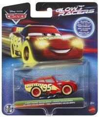 Mattel Disney Cars: Glow Racers - Lightning Mcqueen Vehicle (HPG77)