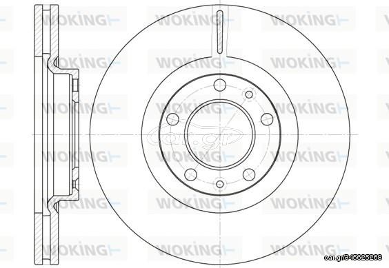 ΔΙΣΚΟΠΛΑΚΑ PEUGEOT 407 ΕΜΠΡΟΣ 283Χ26 - D669310