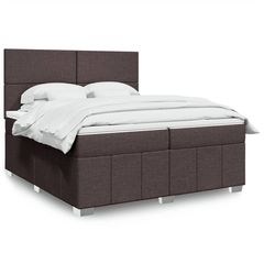 ΚΡΕΒΑΤΙ BOXSPRING ΜΕ ΣΤΡΩΜΑ ΣΚΟΥΡΟ ΚΑΦΕ 200X200 ΕΚ. ΥΦΑΣΜΑΤΙΝΟ 3294071