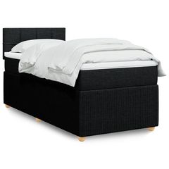 ΚΡΕΒΑΤΙ BOXSPRING ΜΕ ΣΤΡΩΜΑ ΜΑΥΡΟ 90X200 ΕΚ. ΥΦΑΣΜΑΤΙΝΟ 3287341