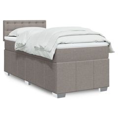 ΚΡΕΒΑΤΙ BOXSPRING ΜΕ ΣΤΡΩΜΑ TAUPE 90X200 ΕΚ. ΥΦΑΣΜΑΤΙΝΟ 3289269