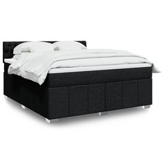 ΚΡΕΒΑΤΙ BOXSPRING ΜΕ ΣΤΡΩΜΑ ΜΑΥΡΟ 180X200 ΕΚ. ΥΦΑΣΜΑΤΙΝΟ 3289456