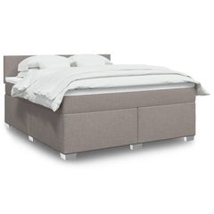 ΚΡΕΒΑΤΙ BOXSPRING ΜΕ ΣΤΡΩΜΑ TAUPE 180X200 ΕΚ. ΥΦΑΣΜΑΤΙΝΟ 3288264