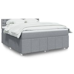 ΚΡΕΒΑΤΙ BOXSPRING ΜΕ ΣΤΡΩΜΑ ΑΝΟΙΧΤΟ ΓΚΡΙ 180X200 ΕΚ. ΥΦΑΣΜΑΤΙΝΟ 3289461