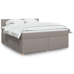 ΚΡΕΒΑΤΙ BOXSPRING ΜΕ ΣΤΡΩΜΑ TAUPE 180X200 ΕΚ. ΥΦΑΣΜΑΤΙΝΟ 3289063