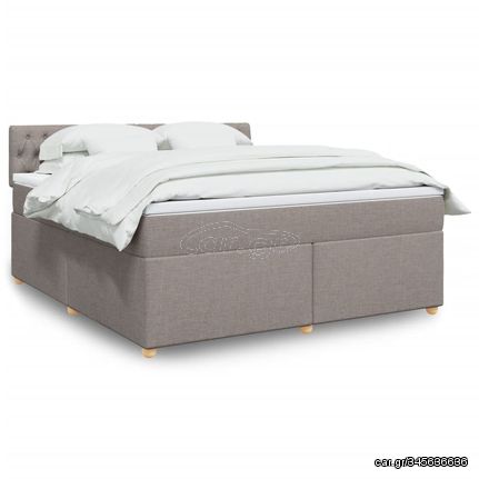 ΚΡΕΒΑΤΙ BOXSPRING ΜΕ ΣΤΡΩΜΑ TAUPE 180X200 ΕΚ. ΥΦΑΣΜΑΤΙΝΟ 3286770