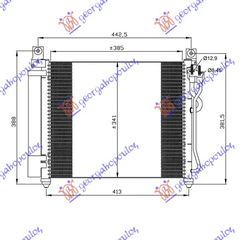 ΨΥΓΕΙΟ A/C ΒΕΝΖΙΝΗ-ΠΕΤΡΕΛΑΙΟ (39.6x34) για KIA PICANTO 08-11 για KIA PICANTO 08-11