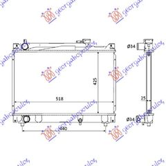 ΨΥΓΕΙΟ 2,0 V6-2.0 16V(42x52x27) ΠΑΡ.ΟΔ για SUZUKI VITARA 4D 92-05 για SUZUKI VITARA 4D 92-05