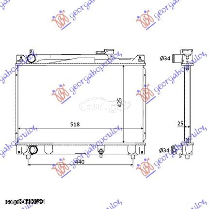 ΨΥΓΕΙΟ 2,0 V6-2.0 16V(42x52x27) ΠΑΡ.ΟΔ για SUZUKI GRAND VITARA 99-05 για SUZUKI GRAND VITARA 99-05