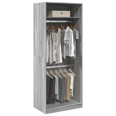 Ντουλάπα Γκρι Sonoma 80x50x200 εκ. από Επεξεργασμένο Ξύλο 3307797