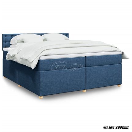 ΚΡΕΒΑΤΙ BOXSPRING ΜΕ ΣΤΡΩΜΑ ΜΠΛΕ 200X200 ΕΚ. ΥΦΑΣΜΑΤΙΝΟ 3289107