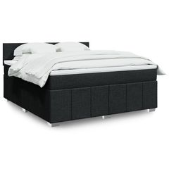 ΚΡΕΒΑΤΙ BOXSPRING ΜΕ ΣΤΡΩΜΑ ΜΑΥΡΟ 180X200 ΕΚ. ΥΦΑΣΜΑΤΙΝΟ 3289442