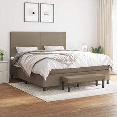 ΚΡΕΒΑΤΙ BOXSPRING ΜΕ ΣΤΡΩΜΑ TAUPE 180X200 ΕΚ. ΥΦΑΣΜΑΤΙΝΟ 3136457