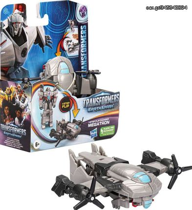 Hasbro Transformers: Earthspark 1-Step Flip Changer - Megatron Action Figure (F6720)