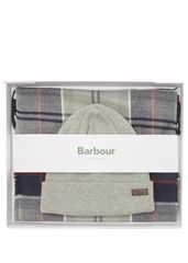 Barbour Unisex Gift Set Swinton Beanie Hat & Galingale Scarf