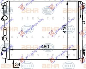 ΨΥΓΕΙΟ ΒΕΝ-ΠΕΤ(48x41) Μ/ΒΒ-Χ.ΣΩΛ(ΣΥΡ.ΒΕΝ (MAHLE BEHR)