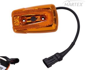 ΦΛΑΣ ΠΟΡΤΟΚΑΛΙ LED ΜΕ ΚΑΛΩΔΙΟ SETRA BUS  2X3W