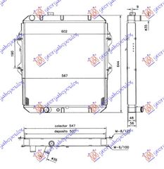 ΨΥΓΕΙΟ 2.4cc T.DIESEL 4WD (55x52.5x3.7) για TOYOTA HI-LUX (LN 150/170) 4WD 98-01 για TOYOTA HI-LUX (