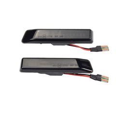 Led φλας φτερού BMW E36(1996-1999) / X5 E53 - φιμέ με τρεχούμενο φλας - σετ 2τμχ.