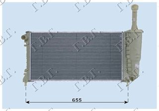 ΨΥΓΕΙΟ 1,4CC 16V+/-A/C(58x30,8) (ΜΕ ΣΩΛΗΝΑΚΙ ΣΤΟ ΠΑΓΟΥΡΙ) για LANCIA Y 03-11 για LANCIA Y 03-11