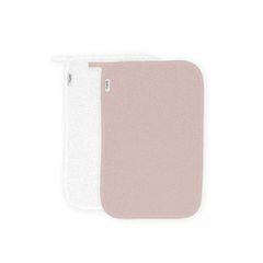 Interbaby Σετ Λαβέτες 2 Τμχ White Dark Pink