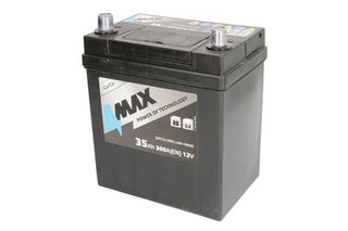 Μπαταρία 4MAX 12V 35Ah/300A (L+ thin terminal (japanese vehicles) + standard terminal) 178x127x227 B00 - no fitting flange (starting)