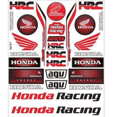 ΑΥΤΟΚΟΛΛΗΤΑ ΚΑΡΤΕΛΑ HONDA RACING ΚΟΚΚΙΝΗ