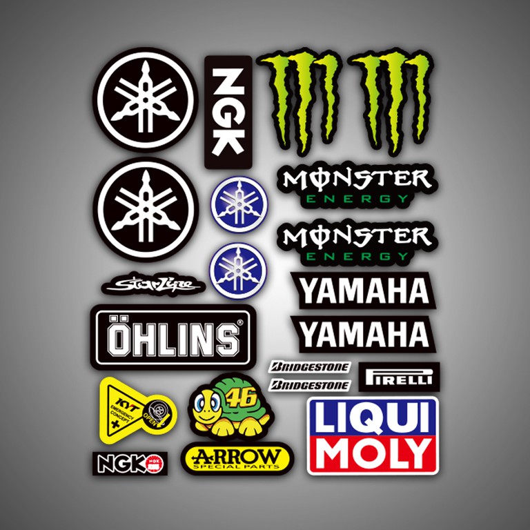 ΑΥΤΟΚΟΛΛΗΤΑ ΚΑΡΤΕΛΑ YAMAHA MONSTER