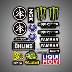 ΑΥΤΟΚΟΛΛΗΤΑ ΚΑΡΤΕΛΑ YAMAHA MONSTER