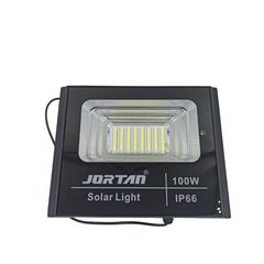 Led  Ηλιακός Προβολέας 100W 6400LM με Πάνελ και Τηλεχειριστήριο Jortan JT-BJ100W