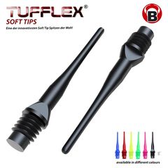 Μύτες Dart Bull's Tufflex Soft Tips 6mm (2BA) 100 Pack