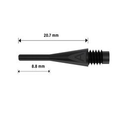 Μύτες Bull’s Dart AXX Soft Tips Short 6mm(2BA) 100 τεμ.