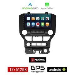 KIROSIWA FORD MUSTANG (2015 - 2020) Android οθόνη αυτοκίνητου 12GB + 512GB με GPS WI-FI (ηχοσύστημα αφής 9" ιντσών Android Auto Apple Carplay Youtube Playstore MP3 USB Radio Bluetooth Mirrorlink εργοσ