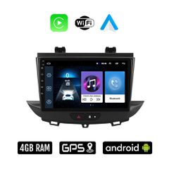 OPEL GRANDLAND (μετά το 2018) Android οθόνη αυτοκίνητου 4GB με Ελληνικό GPS WI-FI Apple Carplay Android Auto (ηχοσύστημα αφής 9" ιντσών OEM Youtube Playstore MP3 USB Radio Bluetooth Mirrorlink 4x60W ε