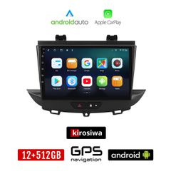 KIROSIWA OPEL GRANDLAND (μετά το 2018) Android οθόνη αυτοκίνητου 12GB + 512GB με GPS WI-FI (ηχοσύστημα αφής 9" ιντσών Android Auto Apple Carplay Youtube Playstore MP3 USB Radio Bluetooth Mirrorlink ερ