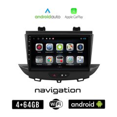 OPEL CROSSLAND X (μετά το 2017) Android οθόνη αυτοκίνητου 4GB + 64GB με GPS WI-FI (ηχοσύστημα αφής 9" ιντσών OEM Android Auto Apple Carplay Youtube Playstore MP3 USB Radio Bluetooth Mirrorlink εργοστα