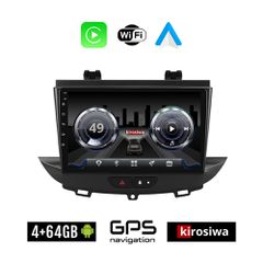 KIROSIWA 4+64GB OPEL CROSSLAND X (μετά το 2017) Android οθόνη αυτοκίνητου 4GB με GPS WI-FI (ηχοσύστημα αφής 9" ιντσών Youtube Playstore MP3 USB Radio Bluetooth Mirrorlink 4x60W Apple Carplay Android A