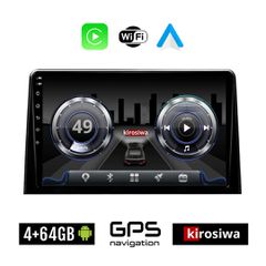 KIROSIWA 4+64GB PEUGEOT RIFTER (μετά το 2017) Android οθόνη αυτοκίνητου 4GB με GPS WI-FI (ηχοσύστημα αφής 10" ιντσών Youtube Playstore MP3 USB Radio Bluetooth Mirrorlink 4x60W Apple Carplay Android Au
