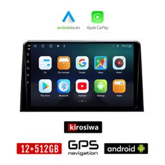 KIROSIWA PEUGEOT RIFTER (μετά το 2017) Android οθόνη αυτοκίνητου 12GB + 512GB με GPS WI-FI (ηχοσύστημα αφής 10" ιντσών Android Auto Apple Carplay Youtube Playstore MP3 USB Radio Bluetooth Mirrorlink ε