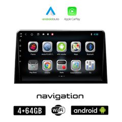 PEUGEOT RIFTER (μετά το 2017) Android οθόνη αυτοκίνητου 4GB + 64GB με GPS WI-FI (ηχοσύστημα αφής 10" ιντσών OEM Android Auto Apple Carplay Youtube Playstore MP3 USB Radio Bluetooth Mirrorlink εργοστασ