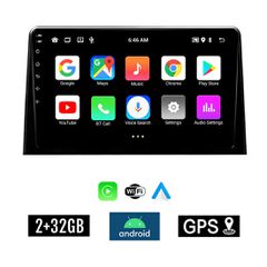 KIROSIWA 2+32GB PEUGEOT RIFTER (μετά το 2017) Android οθόνη αυτοκίνητου 2GB με GPS WI-FI (ηχοσύστημα αφής 10" ιντσών Youtube Playstore MP3 USB Radio Bluetooth Mirrorlink εργοστασιακή, 4x60W, AUX)