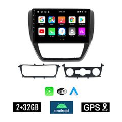 KIROSIWA 2+32GB VOLKSWAGEN JETTA (2010 - 2016) Android οθόνη αυτοκίνητου 2GB με GPS WI-FI (ηχοσύστημα αφής 10" ιντσών Youtube Playstore MP3 USB Radio Bluetooth Mirrorlink εργοστασιακή, VW 4x60W, AUX)
