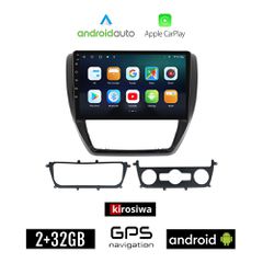 KIROSIWA VOLKSWAGEN JETTA (2010 - 2016) Android οθόνη αυτοκίνητου 2GB με GPS WI-FI (ηχοσύστημα αφής 10" ιντσών Android Auto Apple Carplay Youtube Playstore MP3 USB Radio Bluetooth Mirrorlink εργοστασι