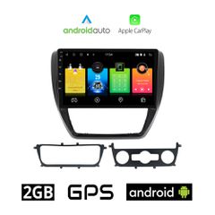 VOLKSWAGEN JETTA (2010 - 2016) Android οθόνη αυτοκίνητου 2GB με GPS WI-FI (ηχοσύστημα αφής 10" ιντσών OEM Android Auto Apple Carplay Youtube Playstore MP3 USB Radio Bluetooth Mirrorlink εργοστασιακή,