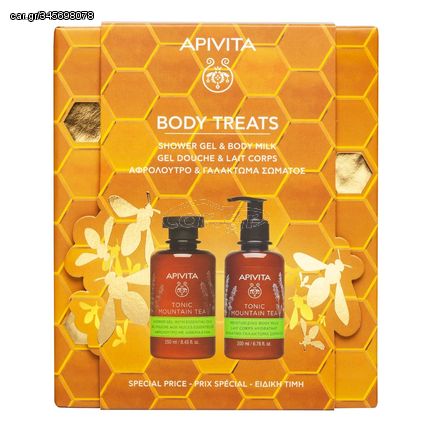 Apivita Promo Body Treats Tonic Mountain Tea Αφρόλουτρο 250ml & Tonic Mountain Tea Γαλάκτωμα Σώματος 200ml